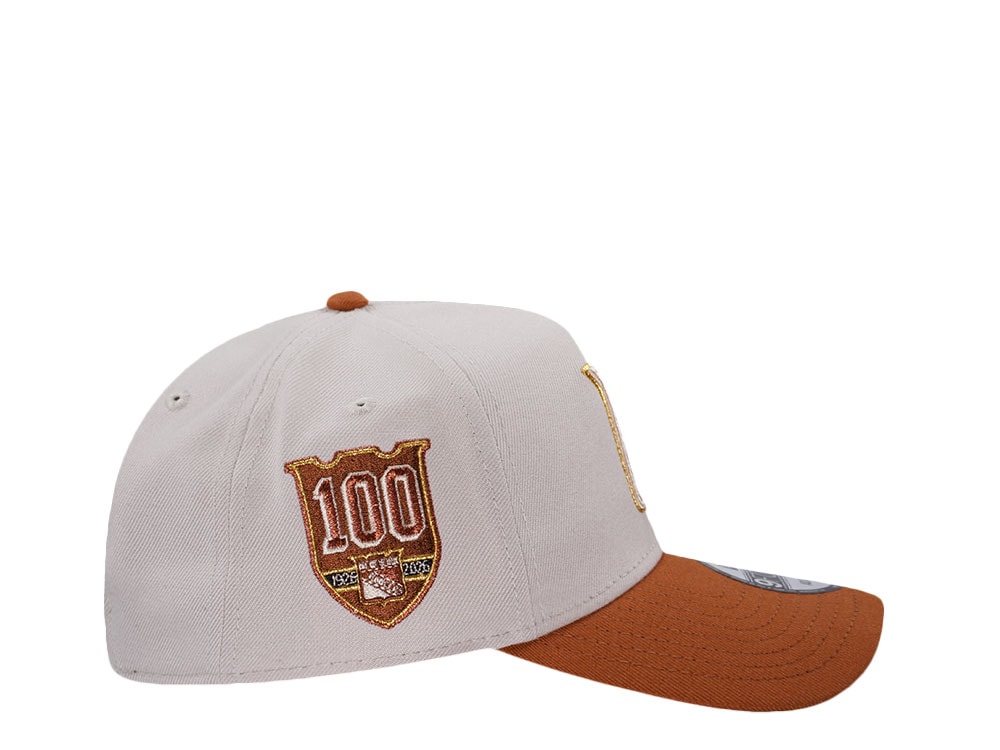 New Era New York Rangers 100th Anniversary Chrome Two Tone Edition 9Forty A Frame Snapback Gorra