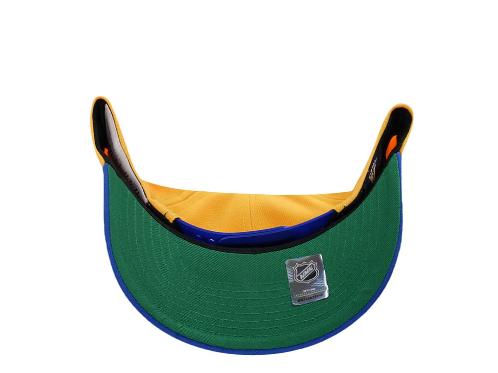Mitchell & Ness St. Louis Blues Pro Crown Fit Vintage Yellow Snapback Gorra