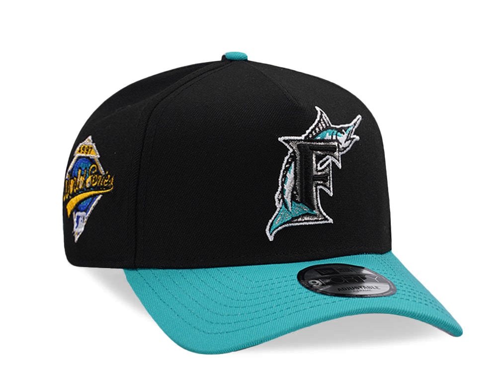 New Era Florida Marlins World Series 1997 Black Two Tone Edition 9Forty A Frame Snapback Gorra