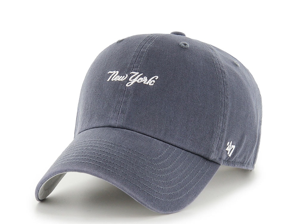 47Brand New York Yankees Vintage Navy Base Runner Edition Clean Up Strapback Gorra