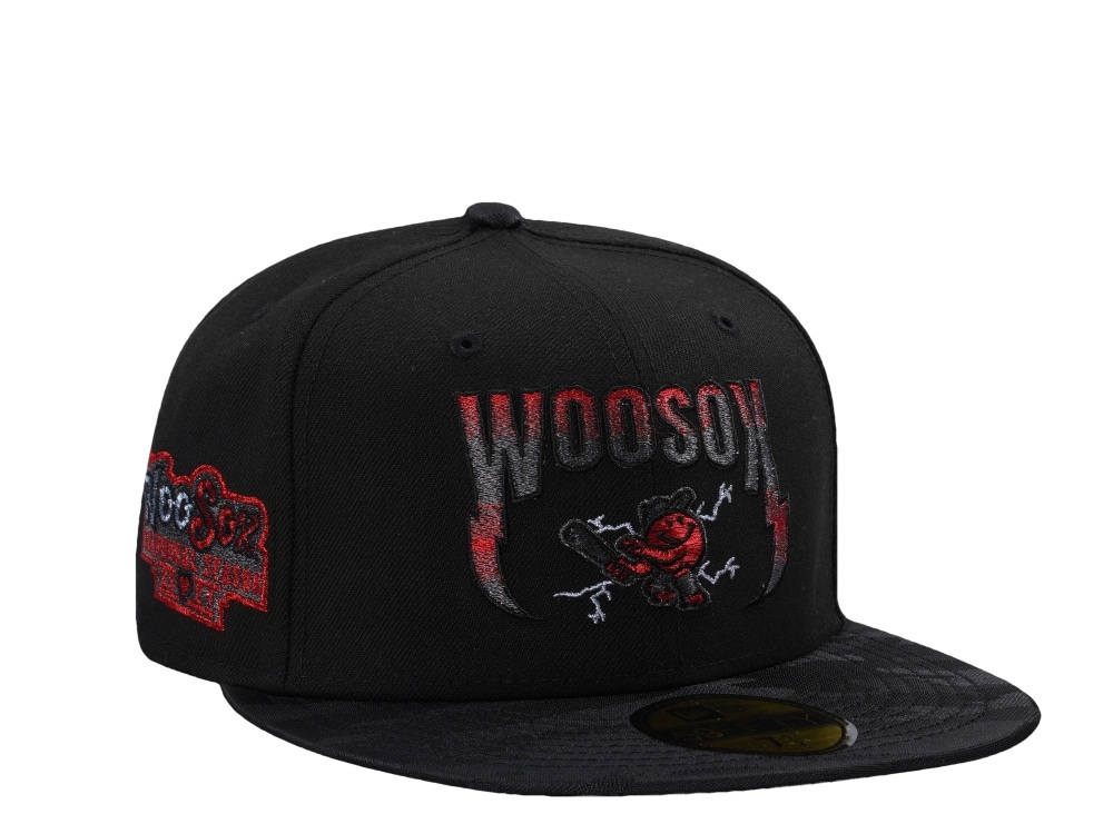 New Era Worcester Red Sox Black Camouflage Prime Edition 59Fifty Fitted Gorra