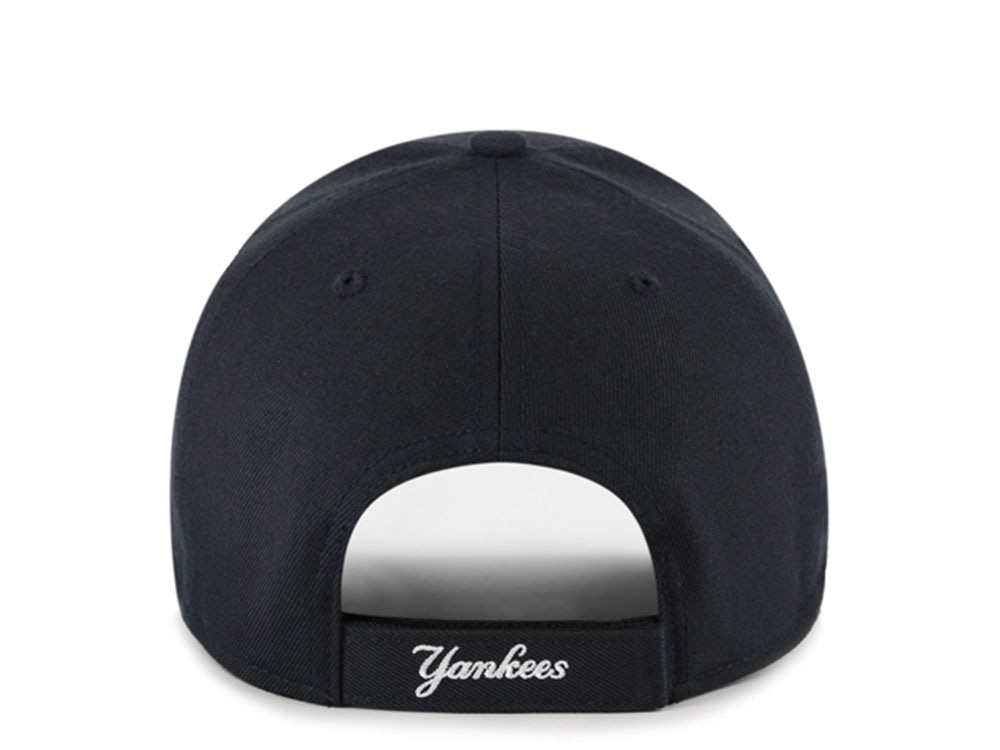 47 Brand New York Yankees Ballpark Script Navy Edition MVP Strapback Gorra