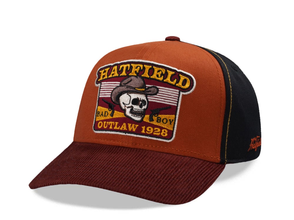 Hatfield Outlaw 1928 Orange Black Snapback Gorra