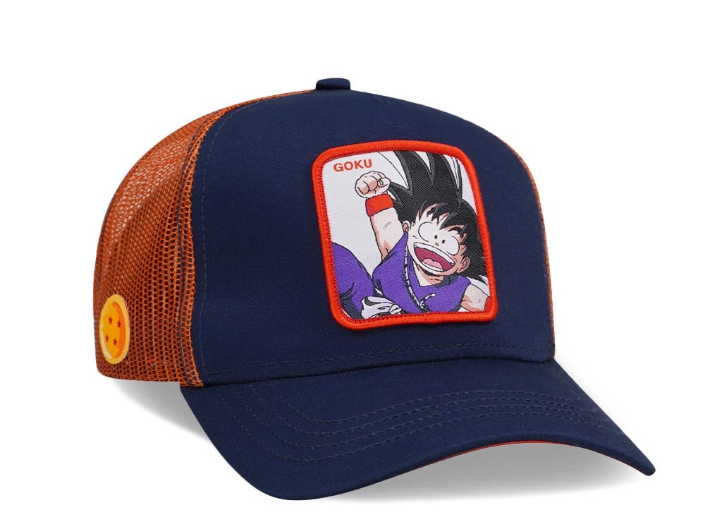 Capslab Dragon Ball Goku Blue/Orange Trucker Snapback Gorra