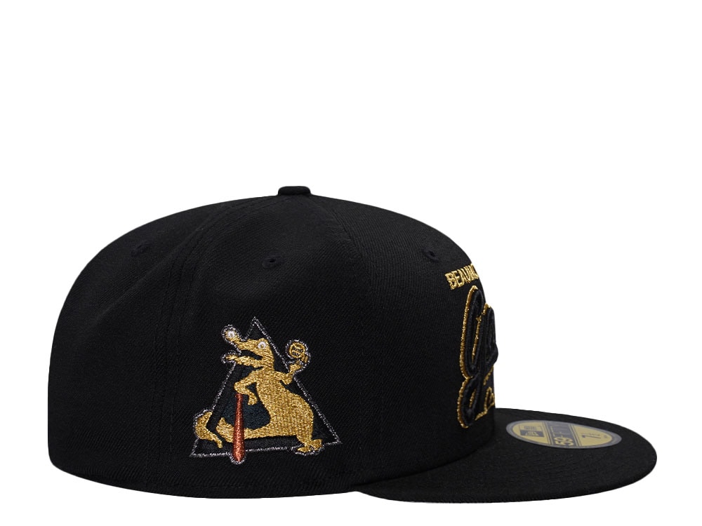 New Era Beaumont Golden Gators Black Wool Prime Edition  59Fifty Fitted Gorra