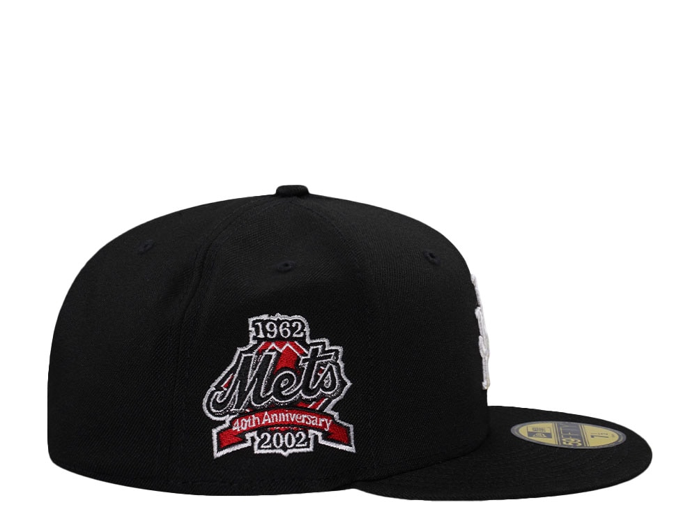 New Era New York Mets 40th Anniversary Black Prime Edition 59Fifty Fitted Gorra