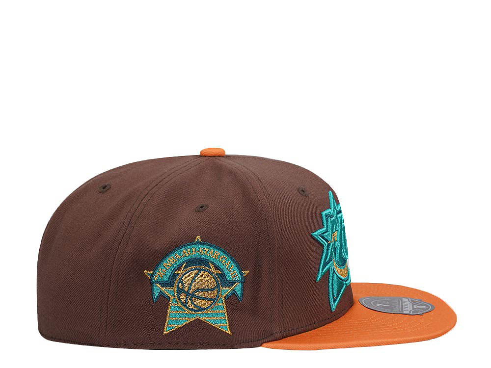 Mitchell & Ness Philadelphia 76ers All Star Game Copper Top Hardwood Classic Dynasty Fitted Gorra
