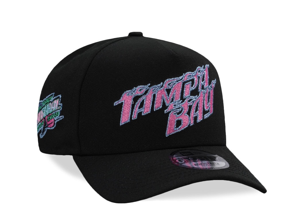 New Era Tampa Bay Rays Inaugural Season Black Prime Edition 9Forty A Frame Snapback Gorra