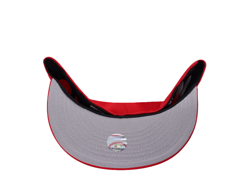 New Era Texas Rangers Arlington Stadium Fire Red Prime Edition 59Fifty Fitted Gorra