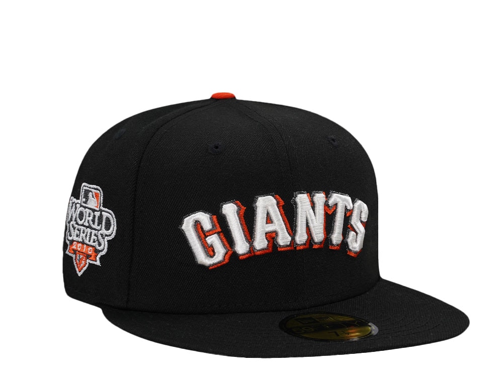 New Era San Francisco Giants World Series 2010 Black Throwback Edition 59Fifty Fitted Gorra