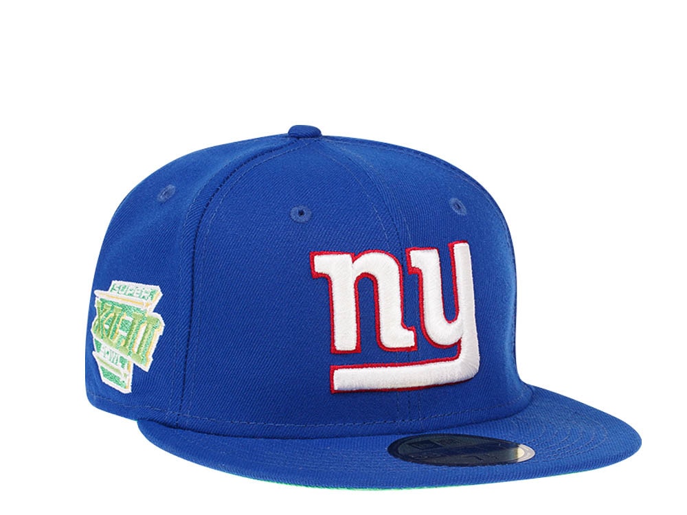 New Era New York Giants Citruspop Patch Super Bowl XLII 59fifty Fitted Gorra