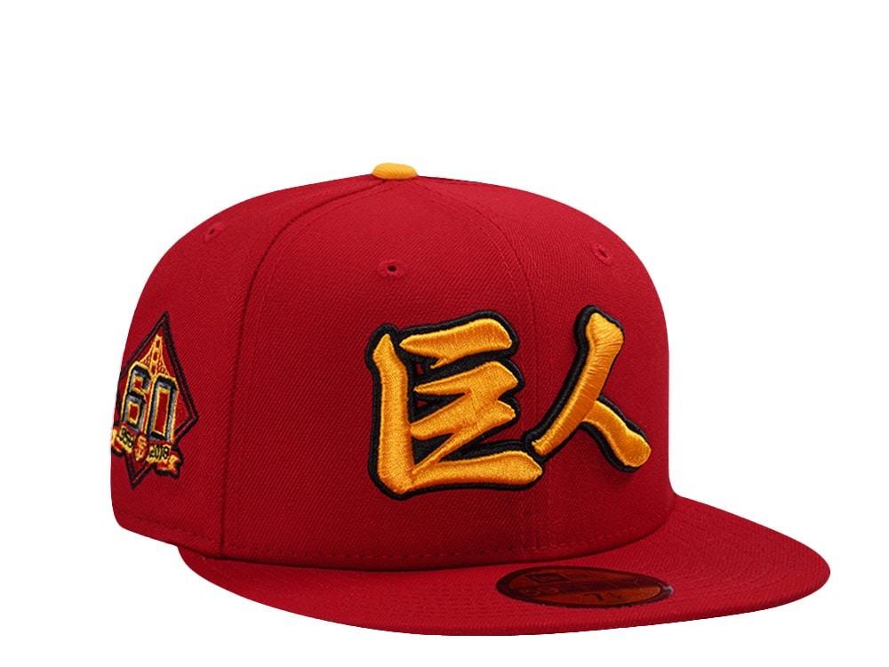 New Era San Francisco Giants 60th Anniversary Scarlet Prime Edition 59Fifty Fitted Gorra