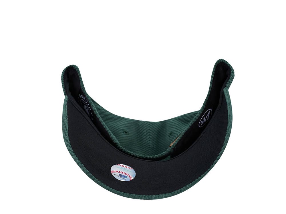 47Brand Oakland Athletics Dark Green Thick Cord MVP Strapback Gorra