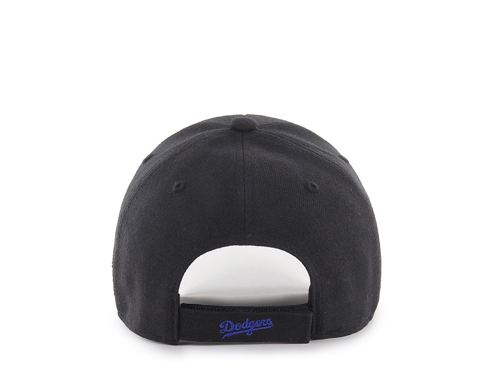 47Brand Los Angeles Dodgers Black Classic Strapback Gorra