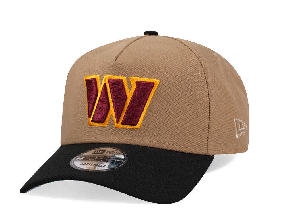 New Era Washington Football Team Khaki Two Tone Edition 9Forty A Frame Snapback Gorra
