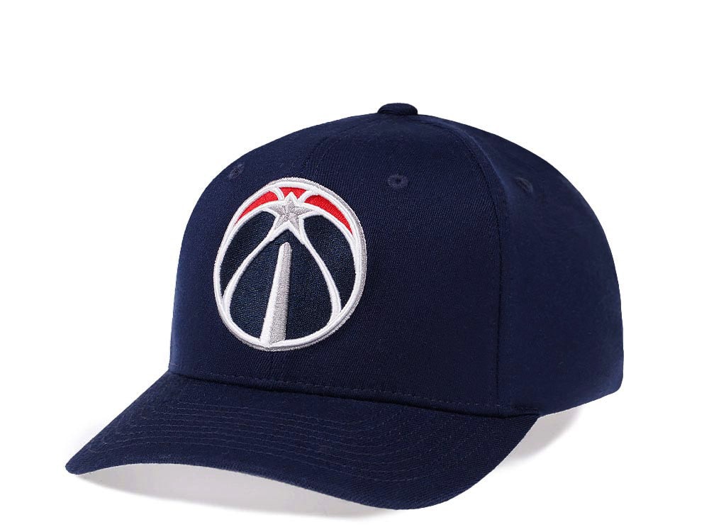 Mitchell & Ness Washington Wizards Team Ground Red Line Solid Flex Snapback Gorra