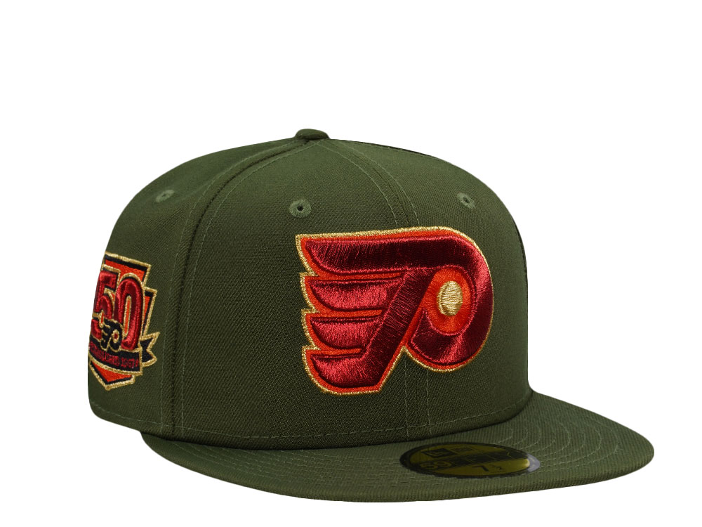 New Era Philadelphia Flyers 50th Anniversary Green Prime Edition 59Fifty Fitted Gorra