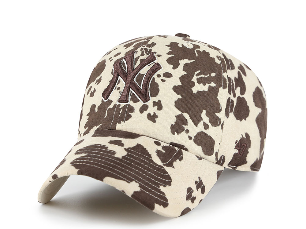 47 Brand New York Yankees Bessie Print Clean Up Strapback Gorra