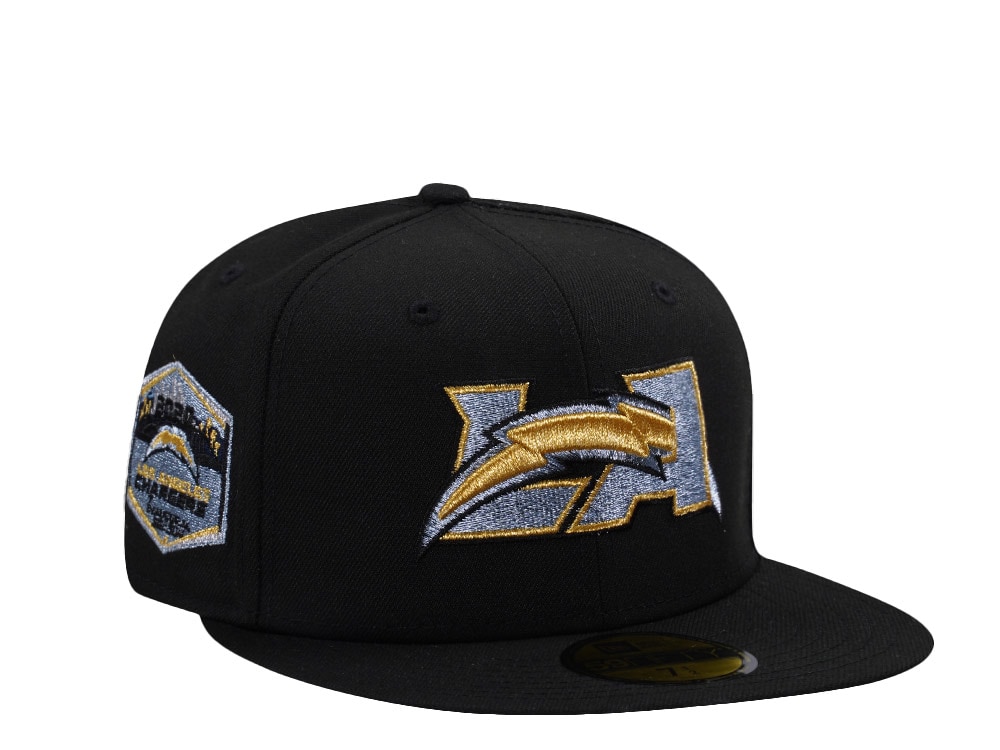 New Era Los Angeles Chargers Inaugural Season 2020 Black Prime Edition 59Fifty Fitted Gorra