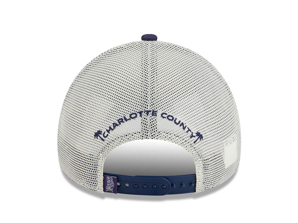 New Era Tampa Bay Rays M Patch Navy 9Forty A Frame Trucker Snapback Gorra