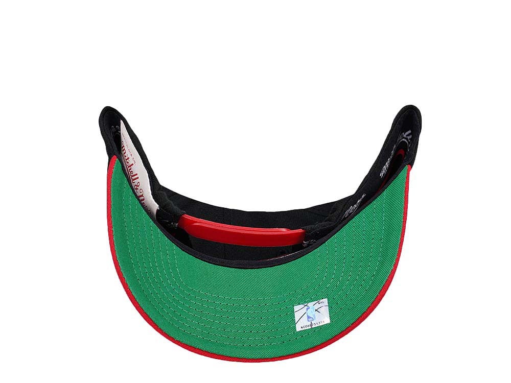 Mitchell & Ness Atlanta Hawks Shredder Stretch Hardwood Classic Red Flex Snapback Gorra