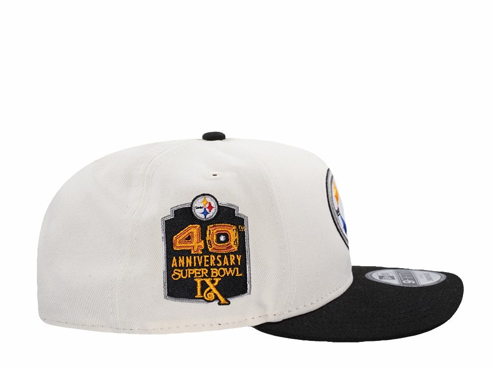 New Era Pittsburgh Steelers 40th Anniversary Chrome Two Tone Edition 9Fifty A Frame Snapback Gorra