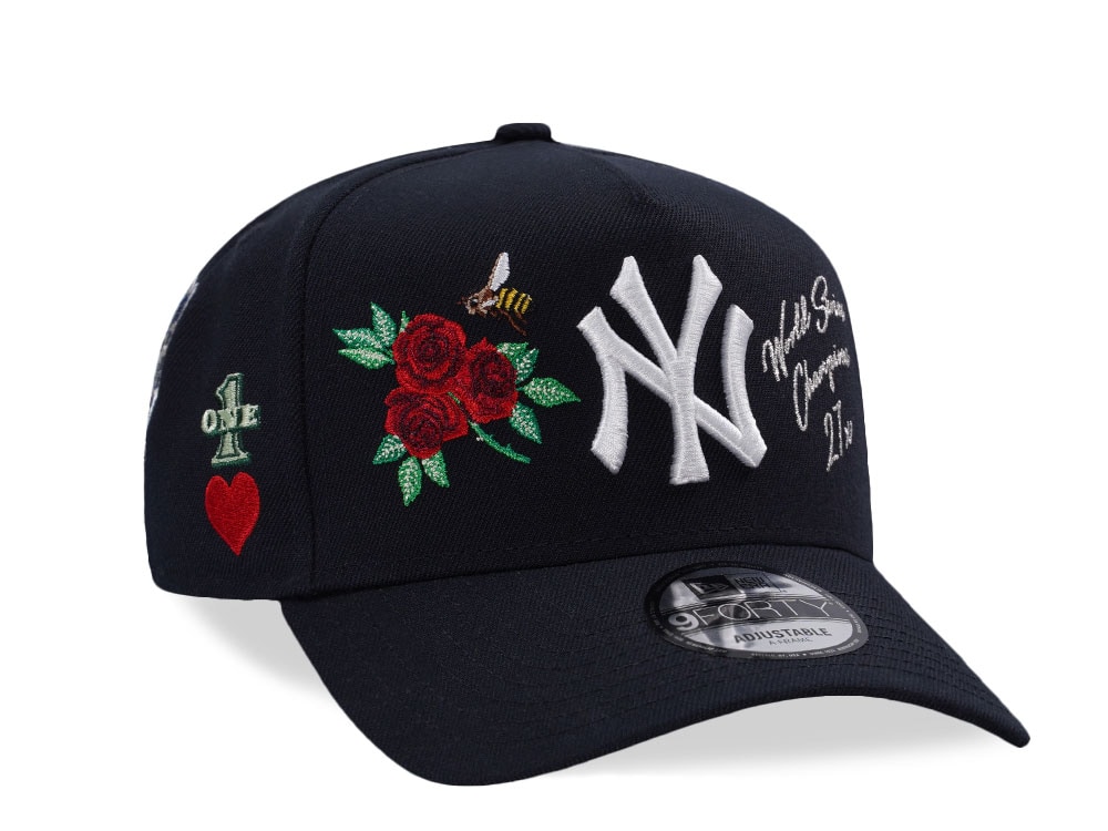 New Era New York Yankees MLB Champs Navy Edition 9Forty A Frame Snapback Gorra
