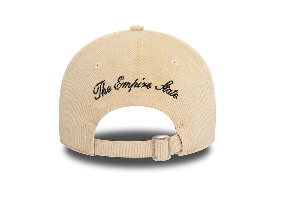 New Era Logo Cord Beige 9Twenty Strapback Gorra