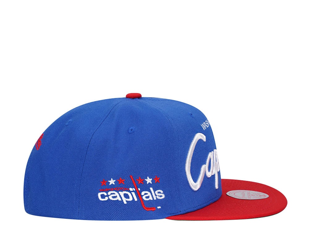 Mitchell & Ness Washington Capitals Vintage Script Snapback Gorra