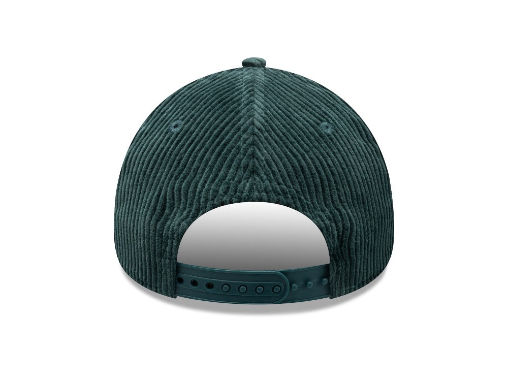 New Era Oval Patch Corduroy Teal 9Forty A Frame Snapback Gorra