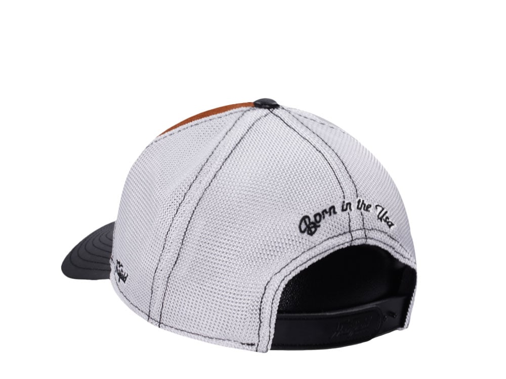 Hatfield Bison Brown White Trucker Snapback Gorra
