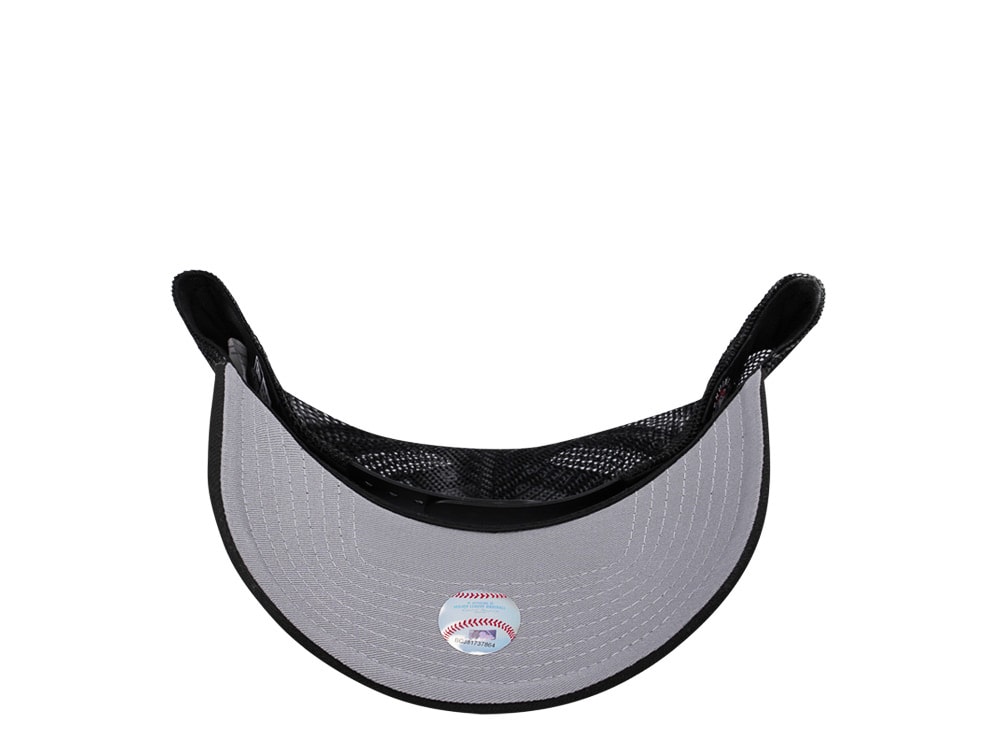 New Era Miami Heat Classic Black Trucker 9Forty A Frame Snapback Gorra