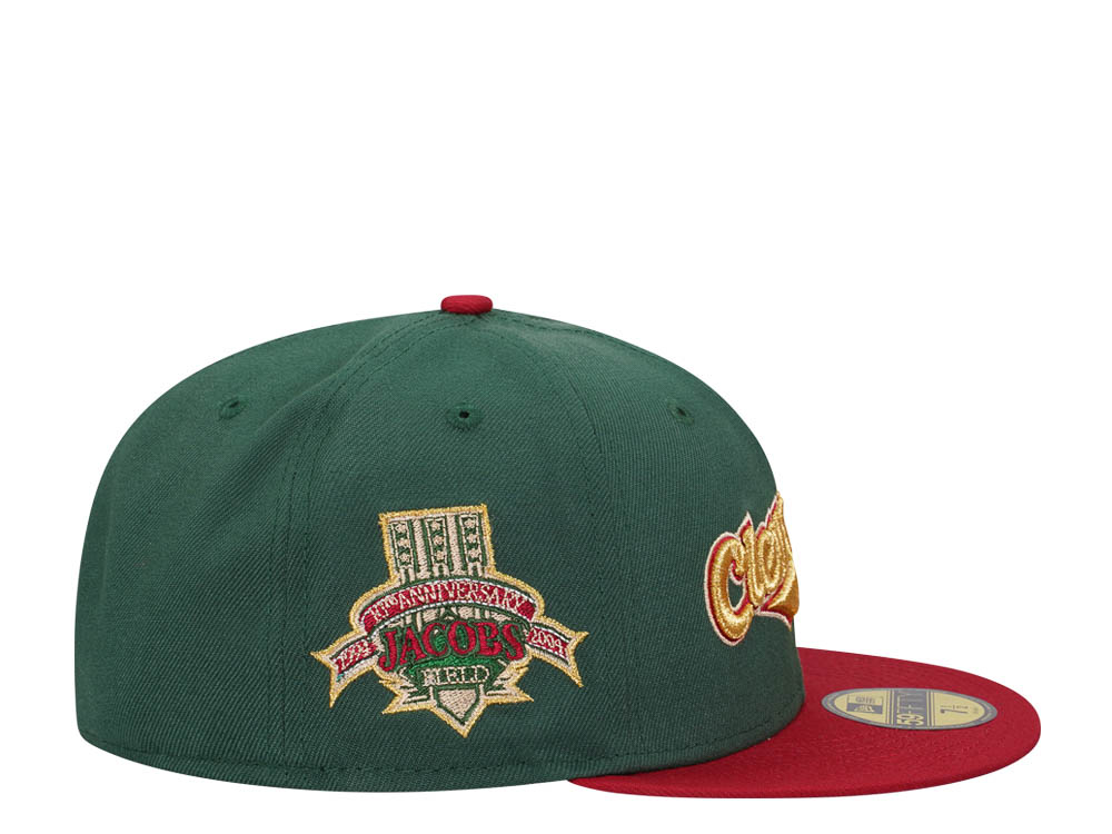 New Era Cleveland Indians 10th Anniversary Gold Prime Two Tone Edition 59Fifty Fitted Gorra
