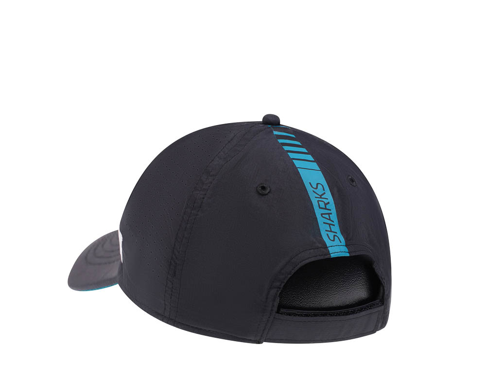 47Brand San Jose Sharks Black Back Line Nylon Strapback Gorra