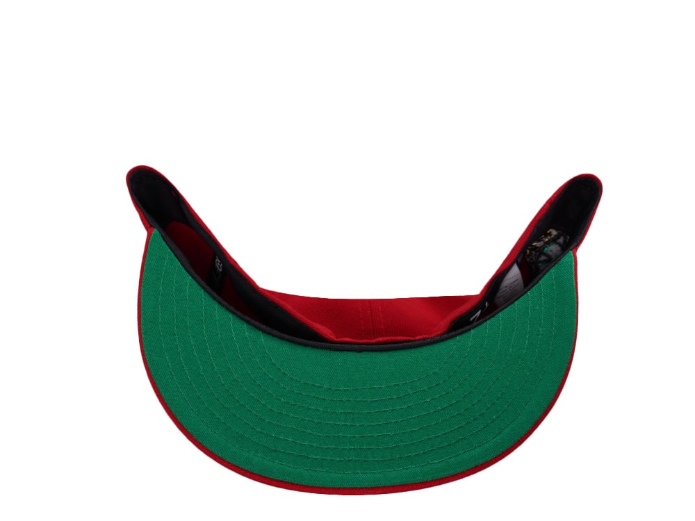 New Era Mexico Aztec Skull Warrior Metallic Red Prime Edition 59Fifty Fitted Gorra