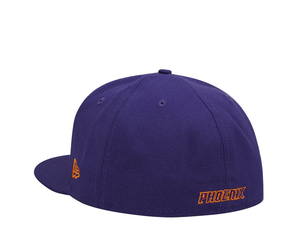 New Era Phoenix Suns Purple Orange Edition 59Fifty Fitted Gorra