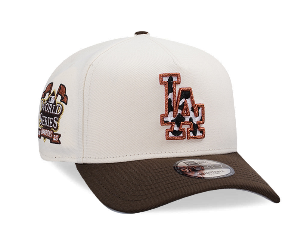 New Era Los Angeles Dodgers World Series Champions 2025 Chrome Two Tone Edition 9Forty A Frame Snapback Gorra