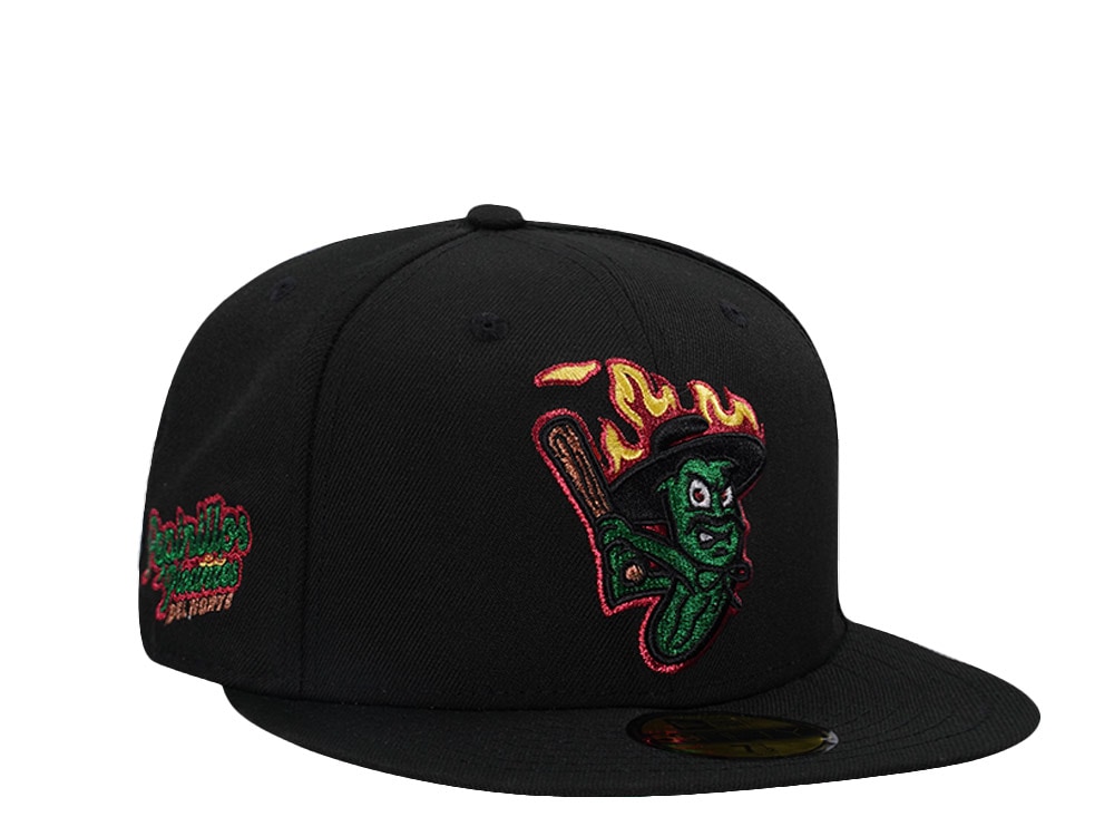 New Era Great Lakes Loons Pepinillos Picantes Black Throwback Edition 59Fifty Fitted Gorra