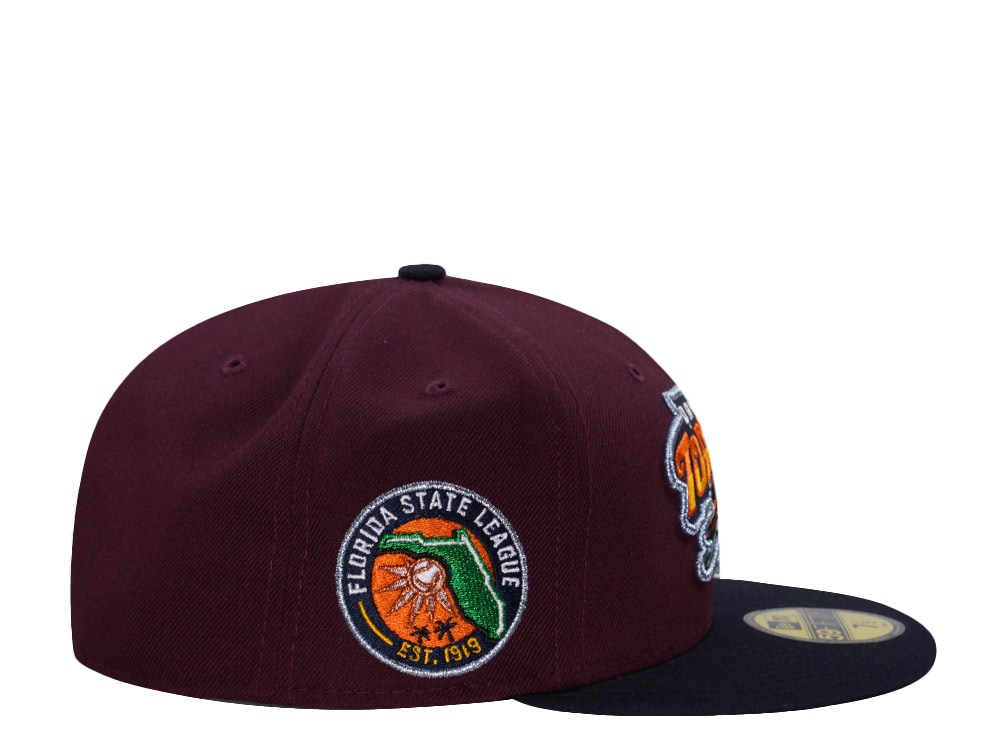 New Era Daytona Tortugas Maroon Two Tone Edition 59Fifty Fitted Gorra