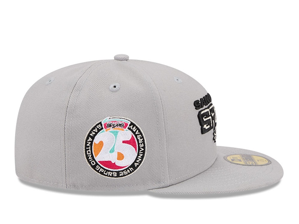 New Era San Antonio Spurs HWC 25th Anniversary Gray 59Fifty Fitted Gorra