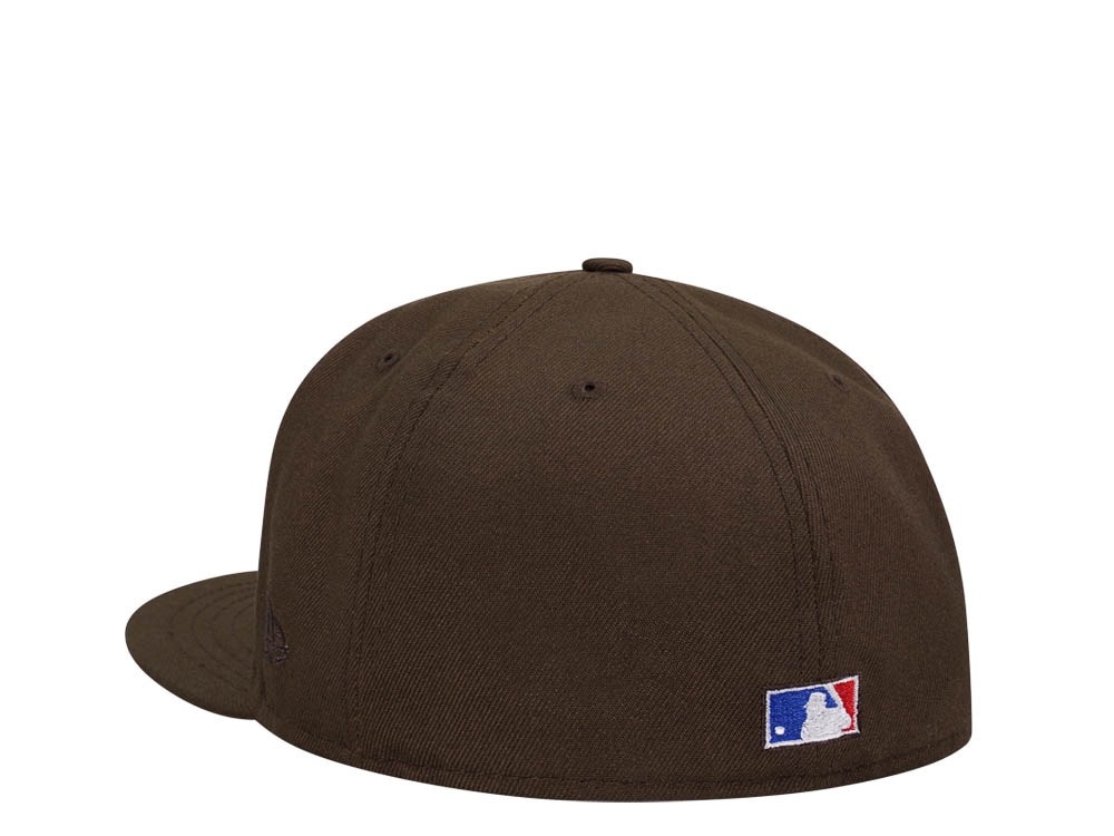 New Era Texas Rangers Arlington Stadium Chocolate Throwback Edition 59Fifty Fitted Gorra