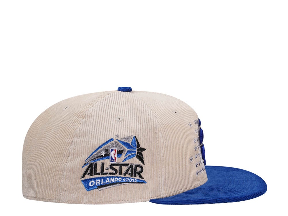 Mitchell & Ness Orlando Magic All Star 2012 Two Tone Hardwood Classic Cord Edition Dynasty Fitted Gorra