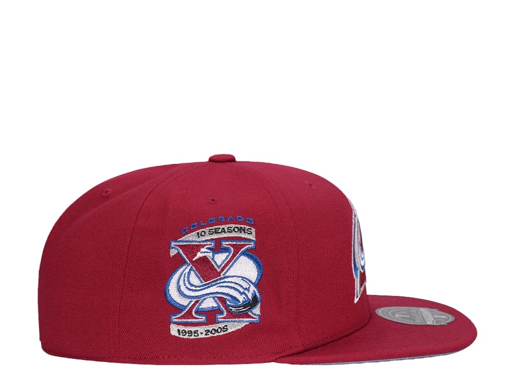 Mitchell & Ness Colorado Avalanche 10 Seasons Edition Dynasty Fitted Gorra