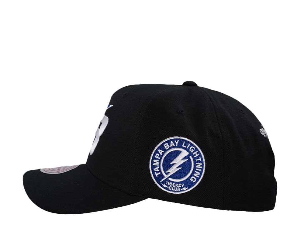 Mitchell & Ness Tampa Bay Lightning Pro Crown Fit Vintage Black Snapback Gorra