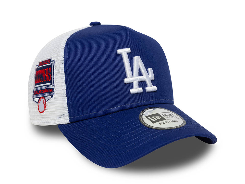 New Era Los Angeles Dodgers Side Patch 9Forty A-Frame Trucker Snapback Gorra