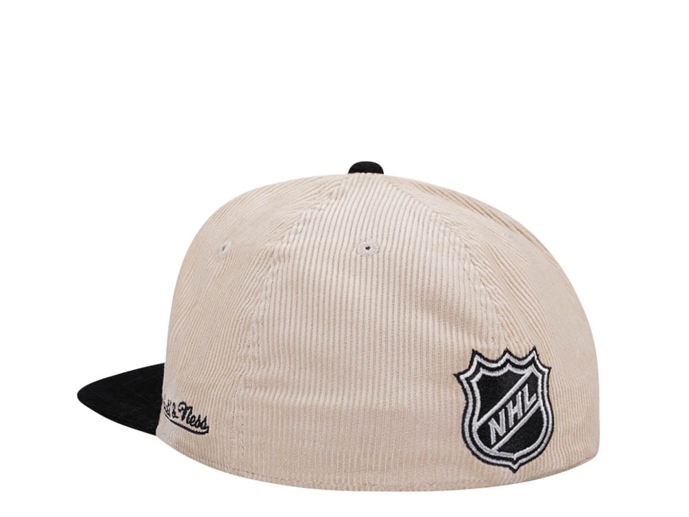 Mitchell & Ness Anaheim Ducks 25th Anniversary Two Tone Cord Edition Dynasty Fitted Gorra
