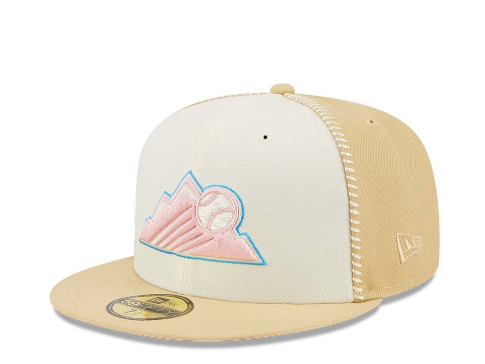New Era Colorado Rockies Stitch 10th Anniversary Gold Edition 59Fifty Fitted Gorra