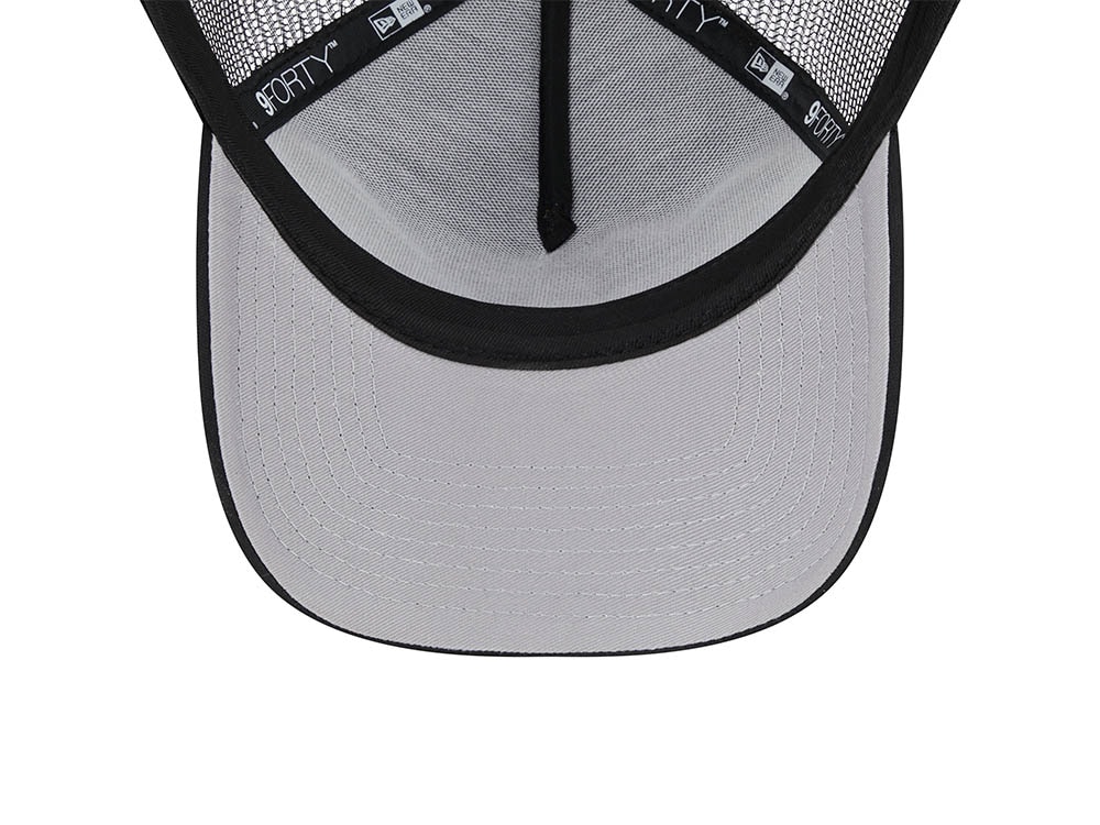 New Era Florida Marlins Black All Day 9Forty A Frame Trucker Snapback Gorra