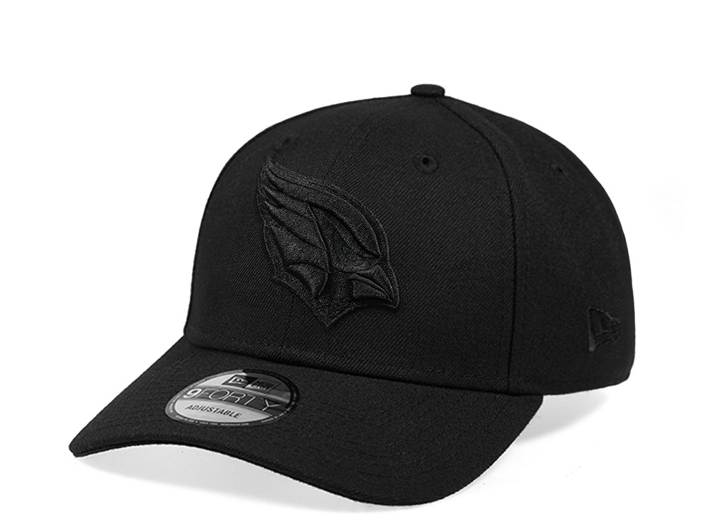 New Era Arizona Cardinals All Black 9Forty Strapback Gorra