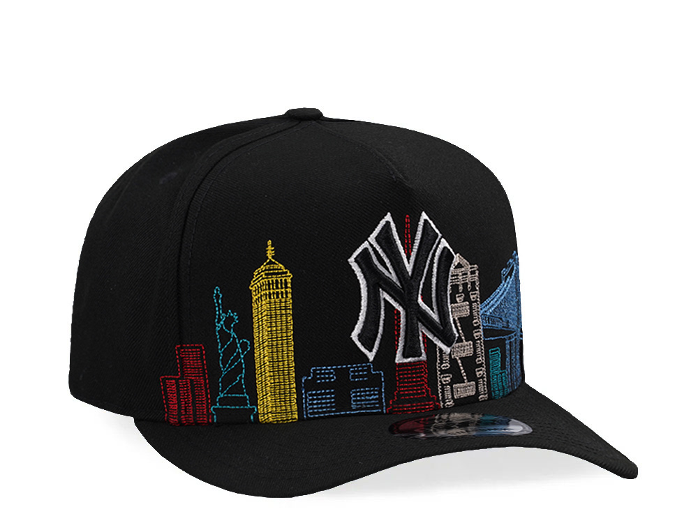 New Era New York Yankees Skyline Black Prime Edition 9Fifty A Frame Snapback Gorra